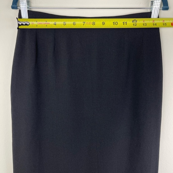 Max Mara Virgin Wool Pencil Skirt, Midi, Black, US Size 10/Medium, Made in Italy - Picture 3 of 10
